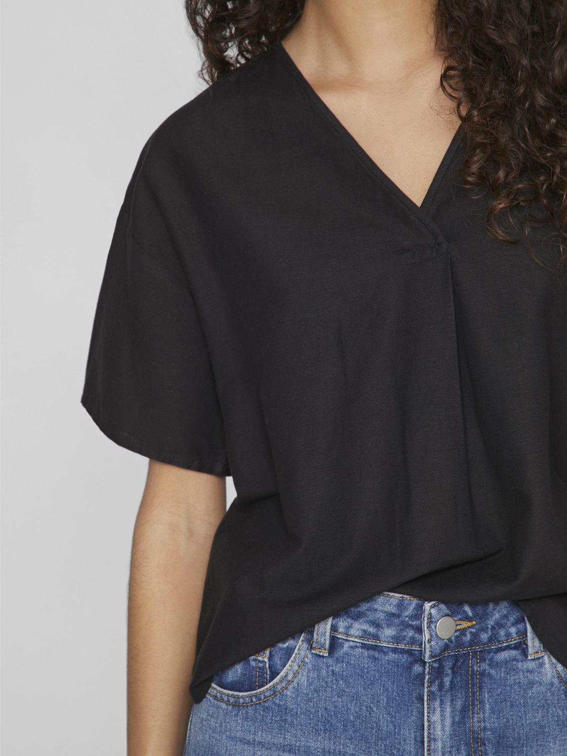 VIPRISILLA Top - Black Beauty - VERO MODA & VILA Bergvik